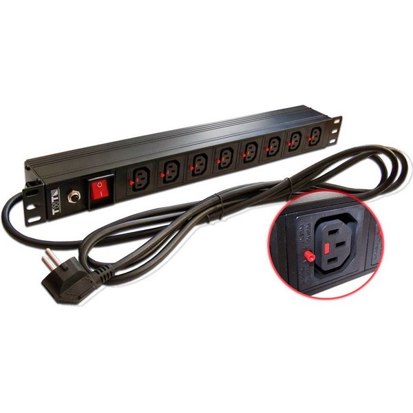 Блок распределения питания Lanmaster TWT-PDU-10A8C3L-3.0